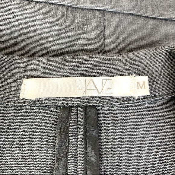 Have Charcoal Grey Ponte Knit One Button Blazer Size M - Picture 4 of 6